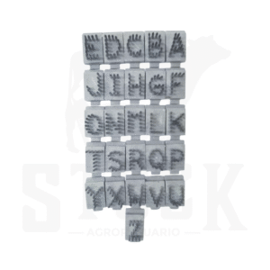 SERIE DE LETRAS PARA PINZA A-Z