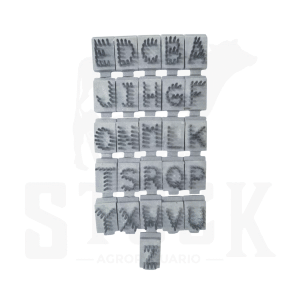 SERIE DE LETRAS PARA PINZA A-Z