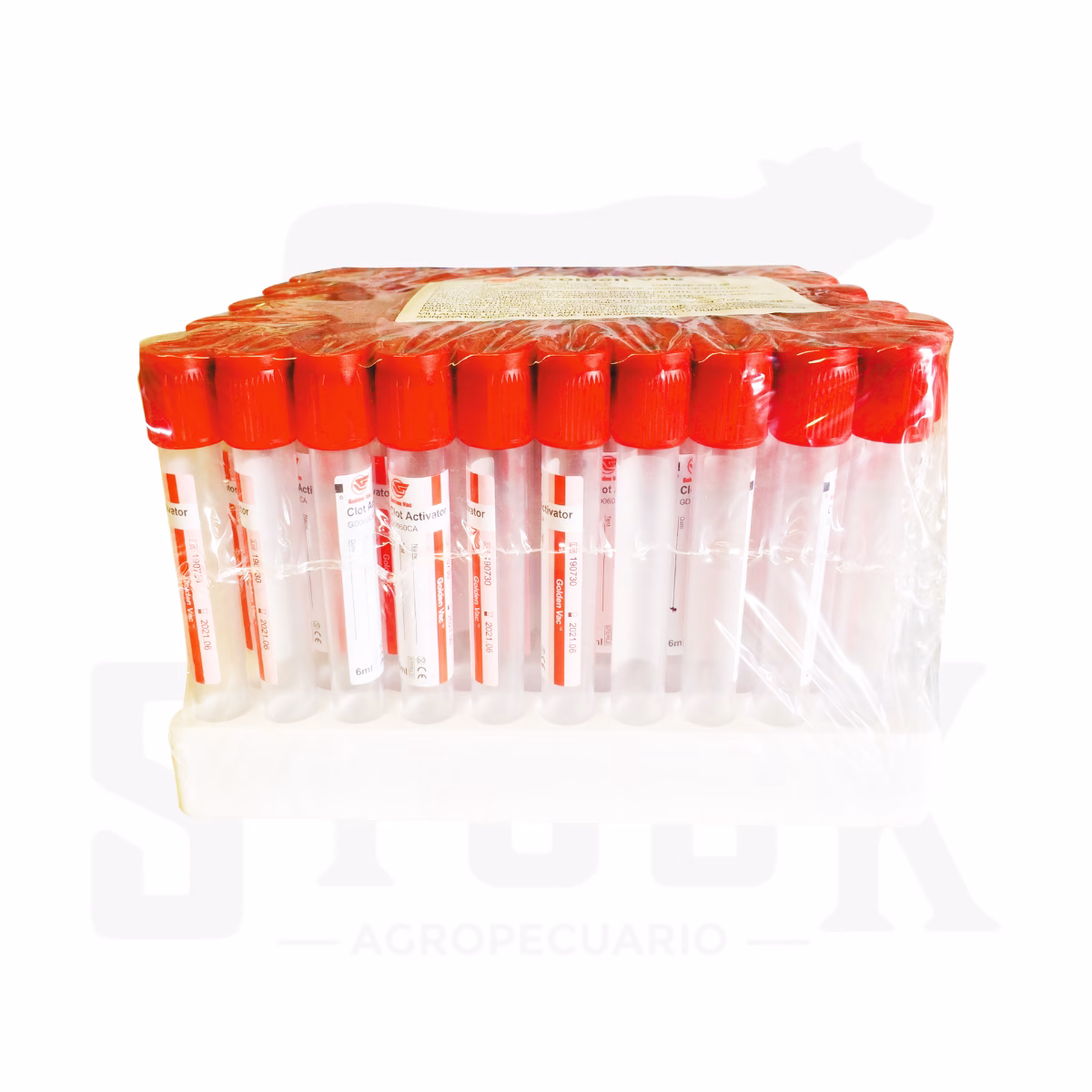 TUBO RECOLECTOR DE MUESTRAS ROJO